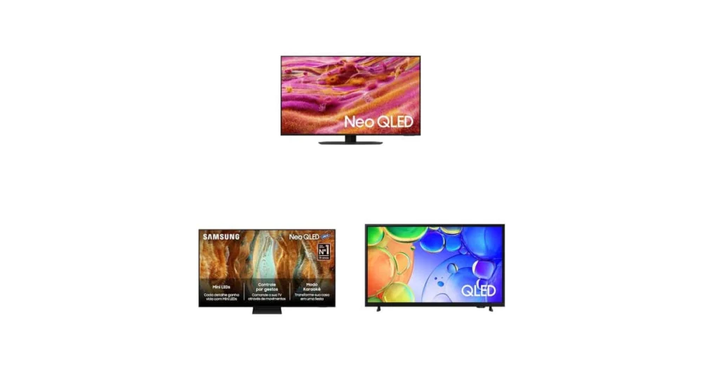 Hora de renovar a sala: Samsung NEO QLED e QLED em promoção na Amazon