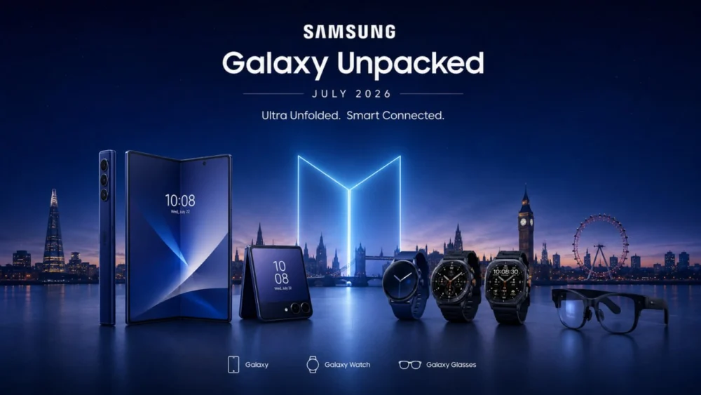 Samsung confirma Galaxy Unpacked para 22 de julho; veja horário e onde assistir
