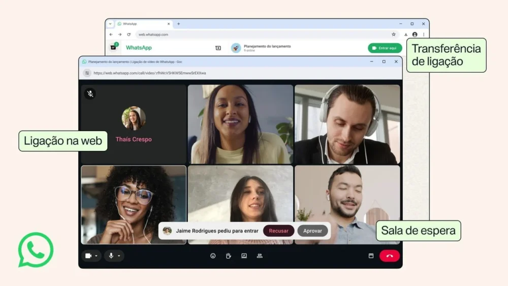 WhatsApp introduz chamadas de voz/vídeo e outros recursos na versão web