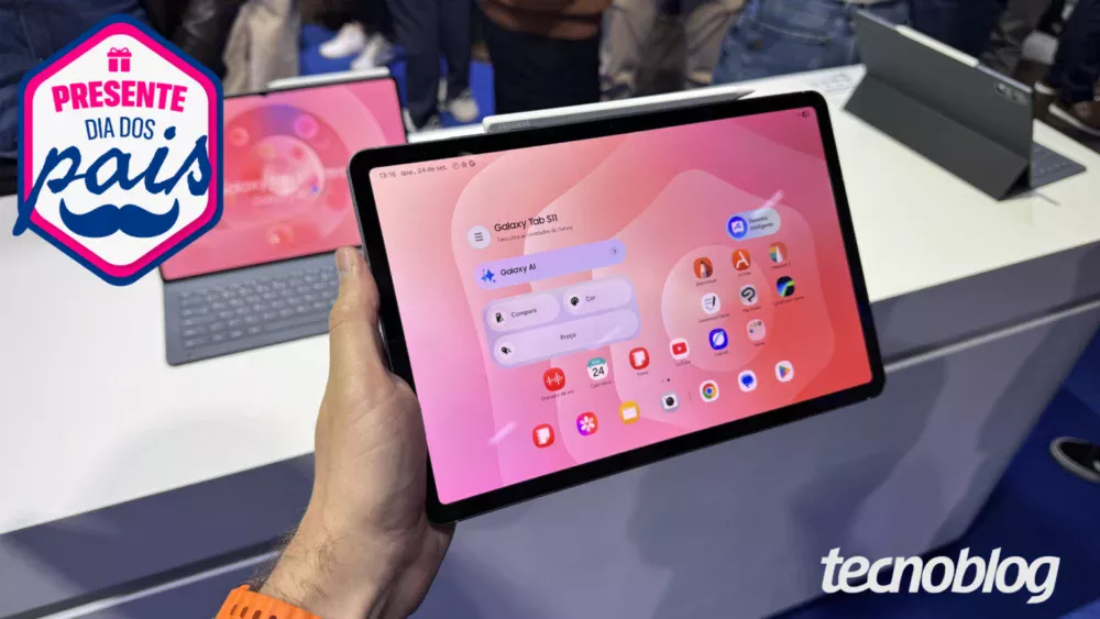 Galaxy Tab S11 tem queda repentina de 30% em oferta de Dia dos Pais