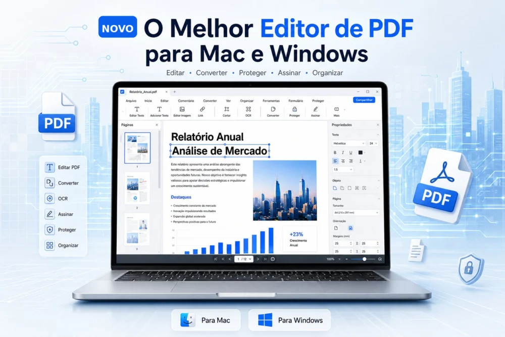 ★ O melhor editor de PDF para Mac e Windows em 2026