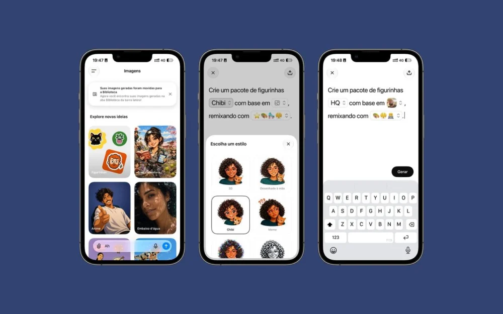 ChatGPT agora pode criar pacotes de figurinhas para o WhatsApp e o iMessage