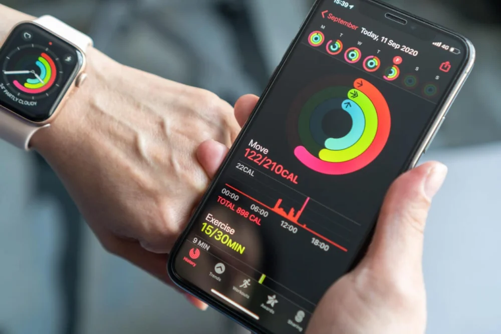 Como dividir um exercício por segmentos usando o iPhone