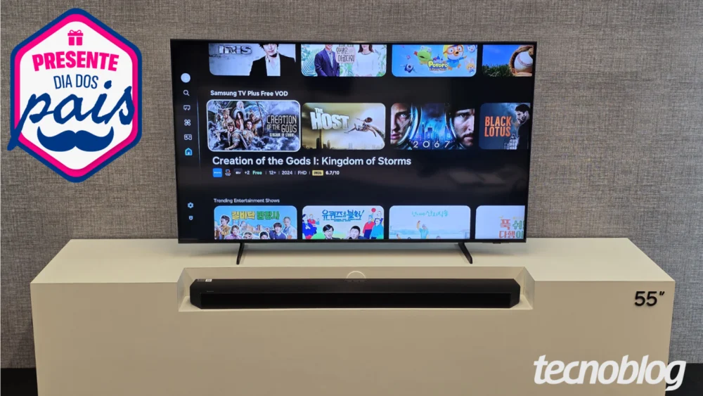 Dia dos Pais 2026: TVs e soundbars Samsung e LG até 46% de desconto