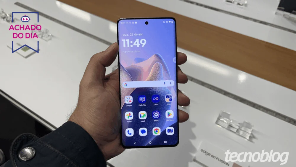 Motorola Edge 60 Fusion (256 GB) atinge menor preço em meses com cupom