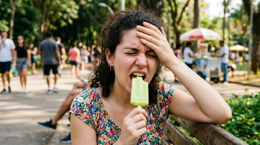 O que causa a dor de cabeça ao tomar sorvete muito gelado?