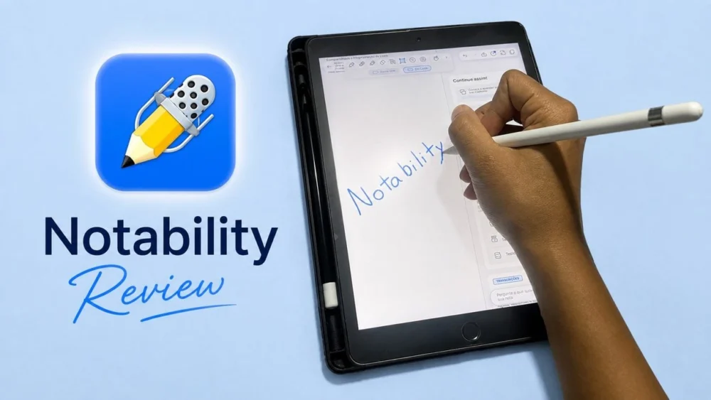 Review: usando o app Notability no iPad com o Apple Pencil