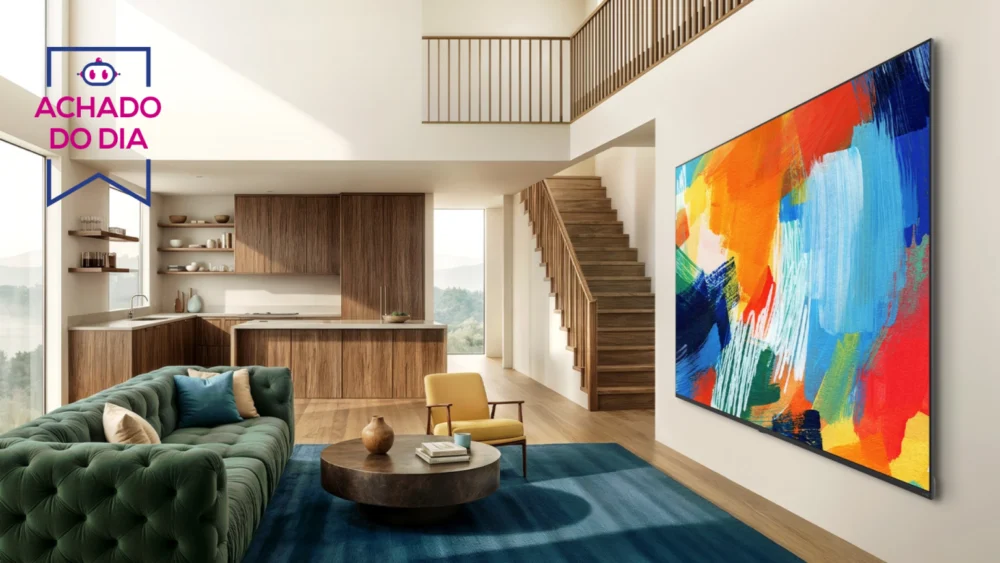 Smart TV LG QNED evo com Mini LED de 55” sai 32% mais barata com cupom