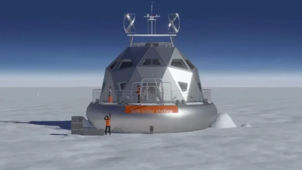 Uma estação flutuante enfrentará meses de escuridão para estudar o clima da Terra
