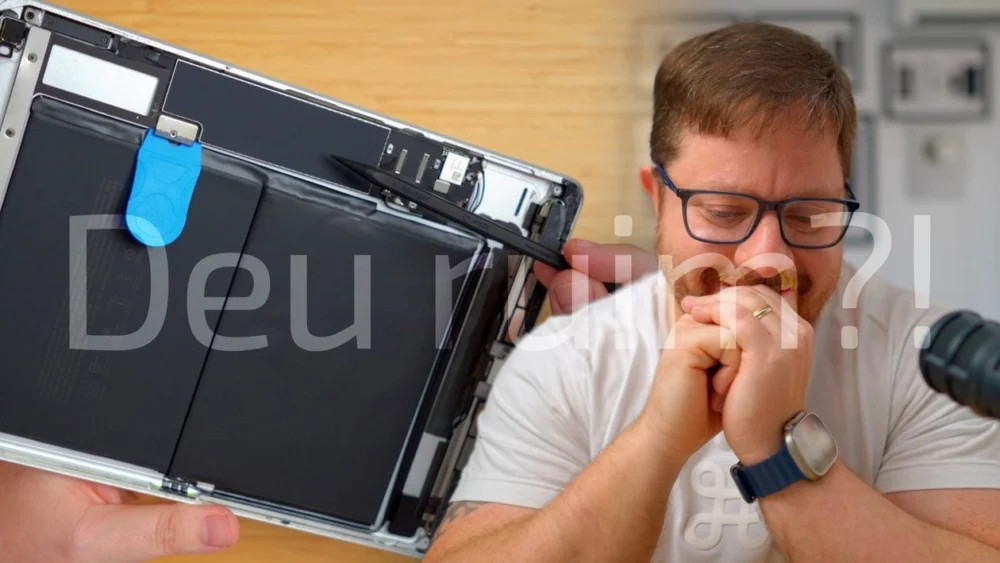Vídeo: será que eu consegui trocar a bateria do iPad de 9ª geração da minha filha?
