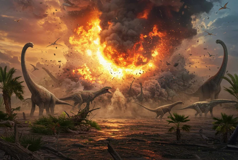 Inferno dos dinossauros: asteroide gerou calor 17 vezes acima do limite mortal