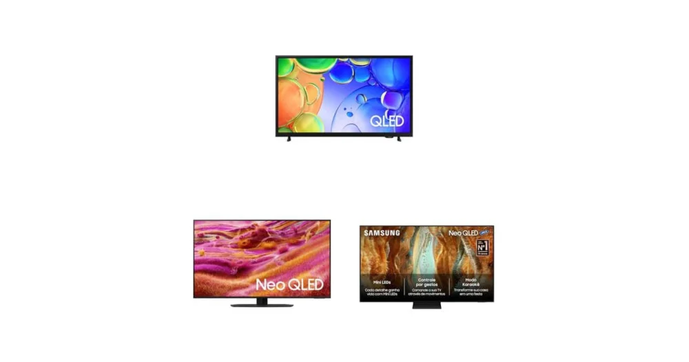 Samsung QLED e NEO QLED em destaque: confira uma seleção das melhores TVs em promoção agora