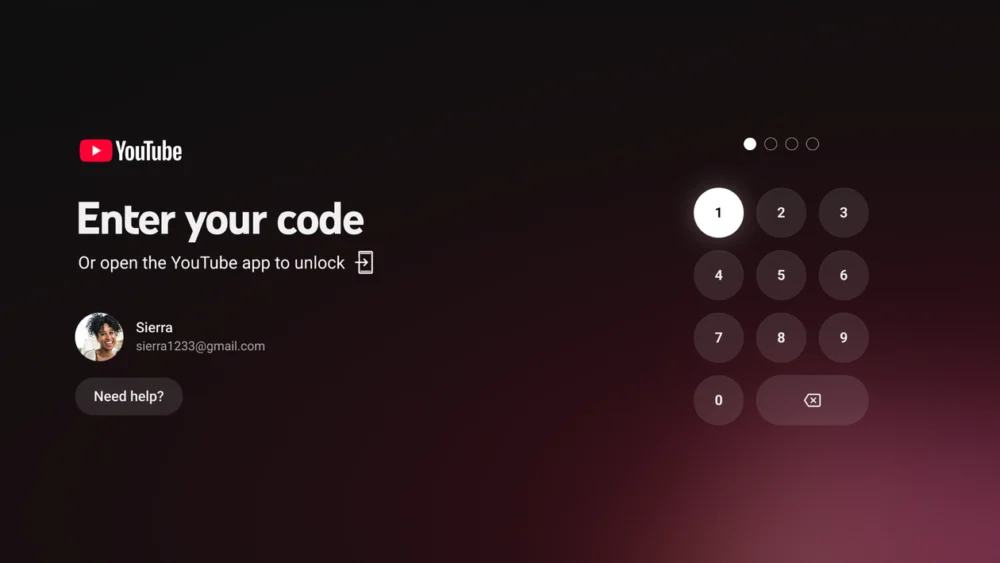 App do YouTube para tvOS agora permite bloquear conta com código