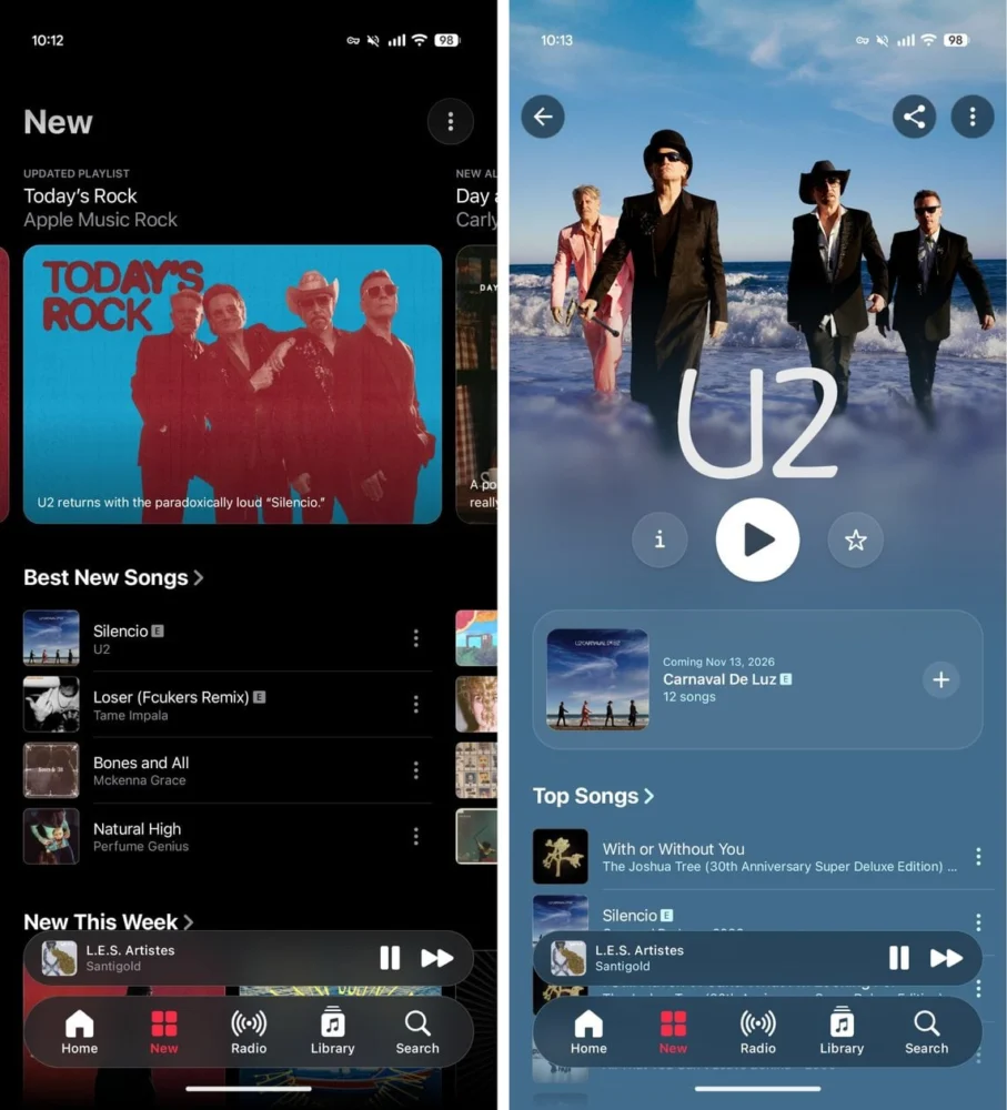 Beta do Apple Music para Android ganha interface adaptada ao Liquid Glass, nova página de artistas e mais