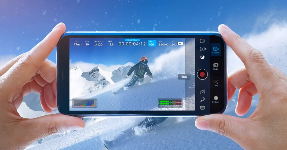 Blackmagic Camera ganha suporte à lente com abertura variável dos iPhones 18 Pro