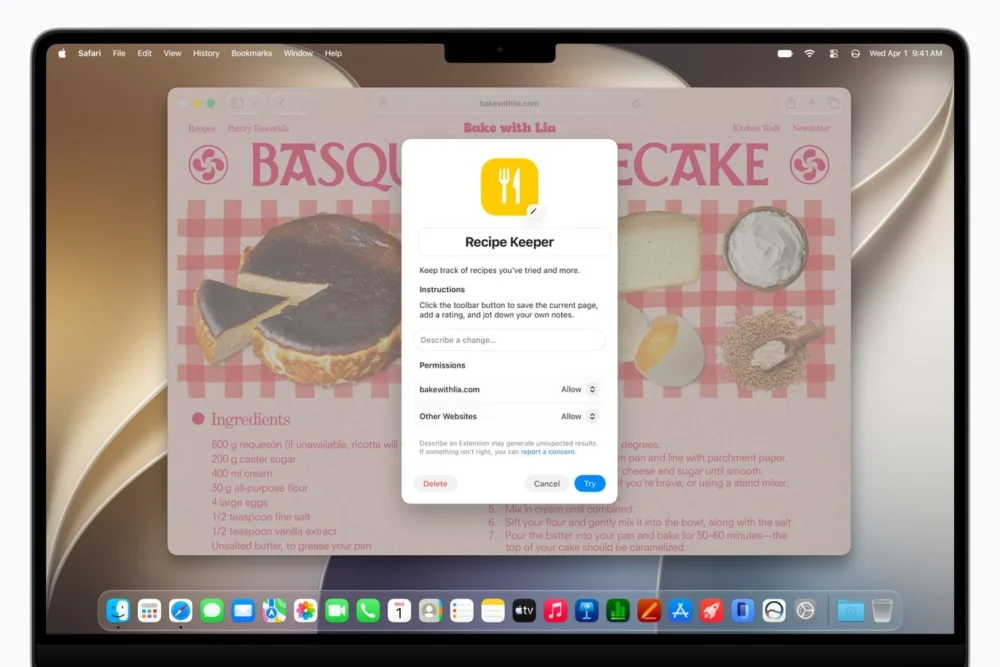 Como criar extensões do Safari com base em uma descrição [iPhone, iPad e Mac]