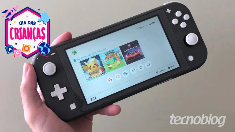 Dia das Crianças: Nintendo Switch Lite com 29% OFF na melhor oferta recente