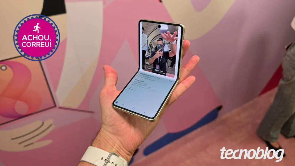 Galaxy Z Flip 8 (512 GB) com chip de 2 nm tem queda de 37% no Mercado Livre