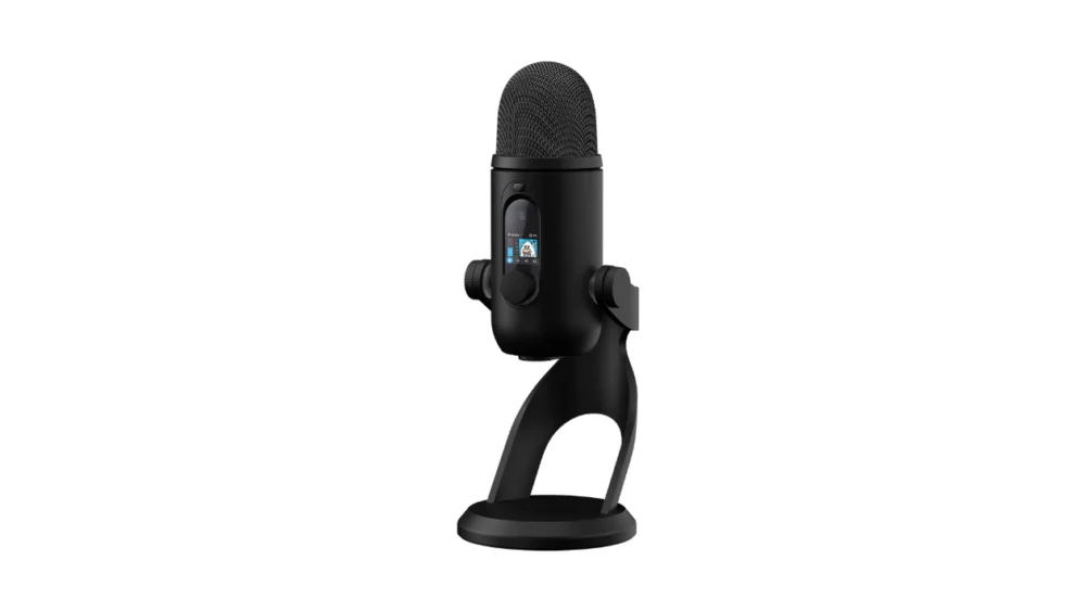 Logitech lança microfone Blue Yeti 2 com minitela, sensor de proximidade e mais
