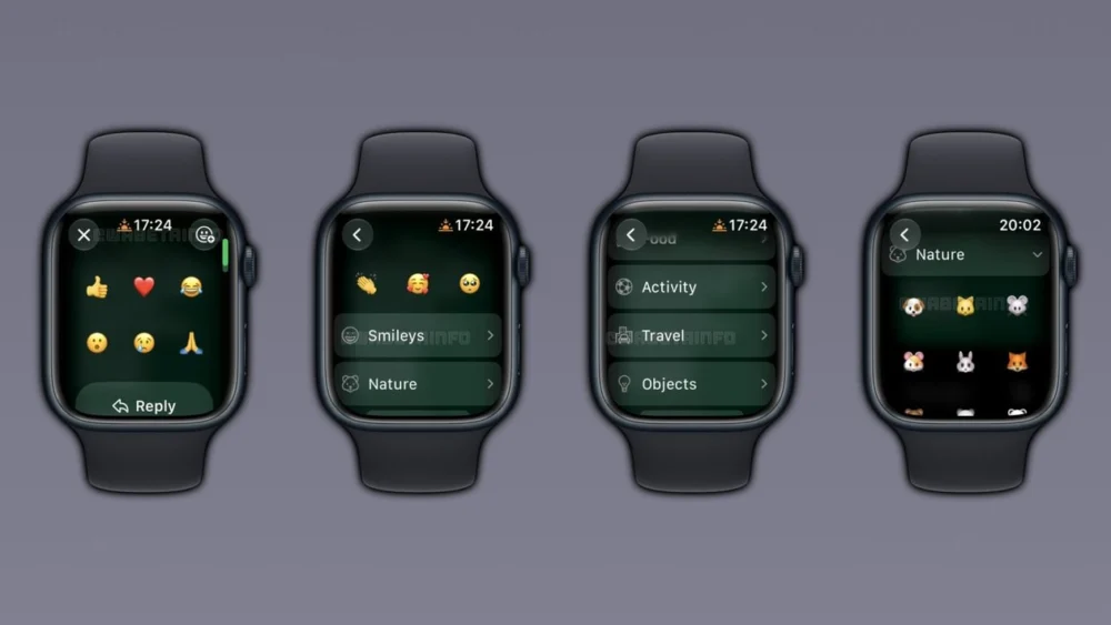 WhatsApp libera teclado completo para reações no Apple Watch e novo atalho de busca em chats