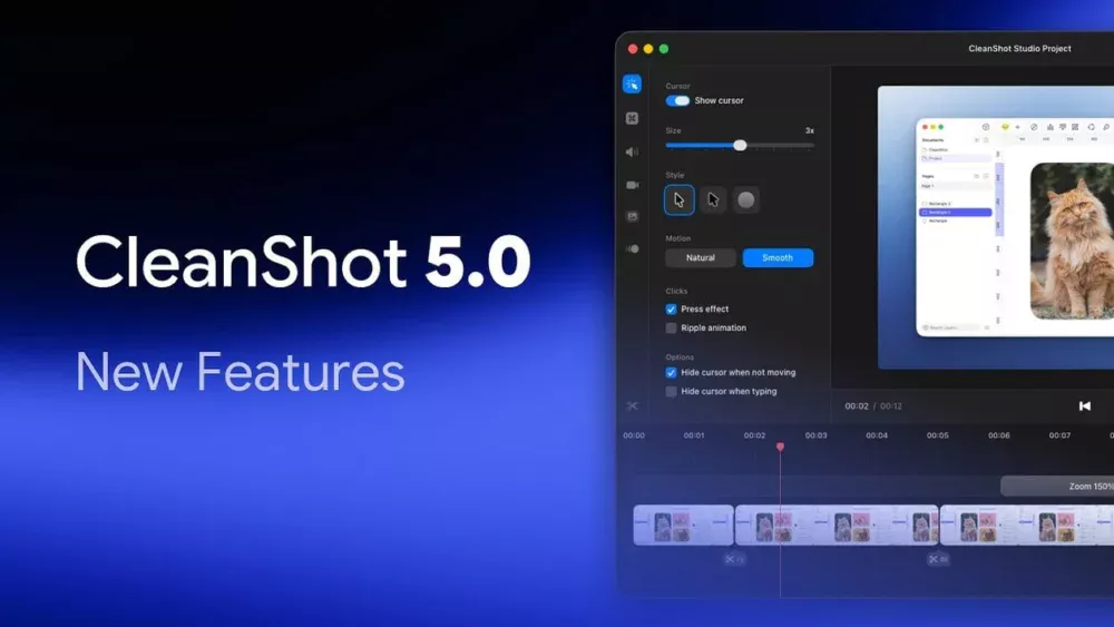 CleanShot chega à versão 5 com Modo Estúdio, novo Editor de Vídeo e mais