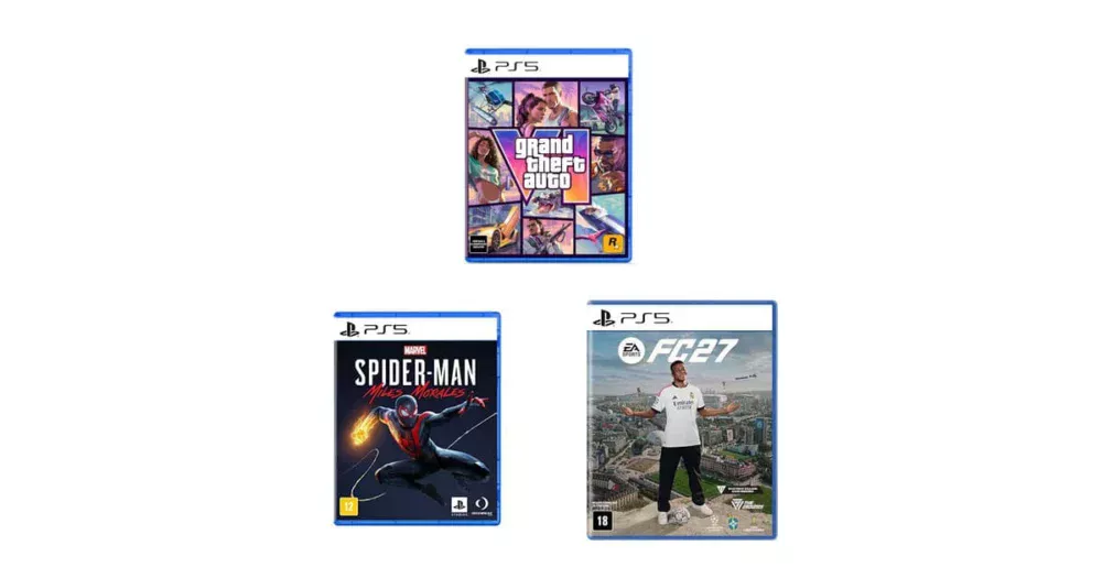 GTA VI, Spider-Man e mais: jogos imperdíveis para PS5 estão em oferta na Amazon