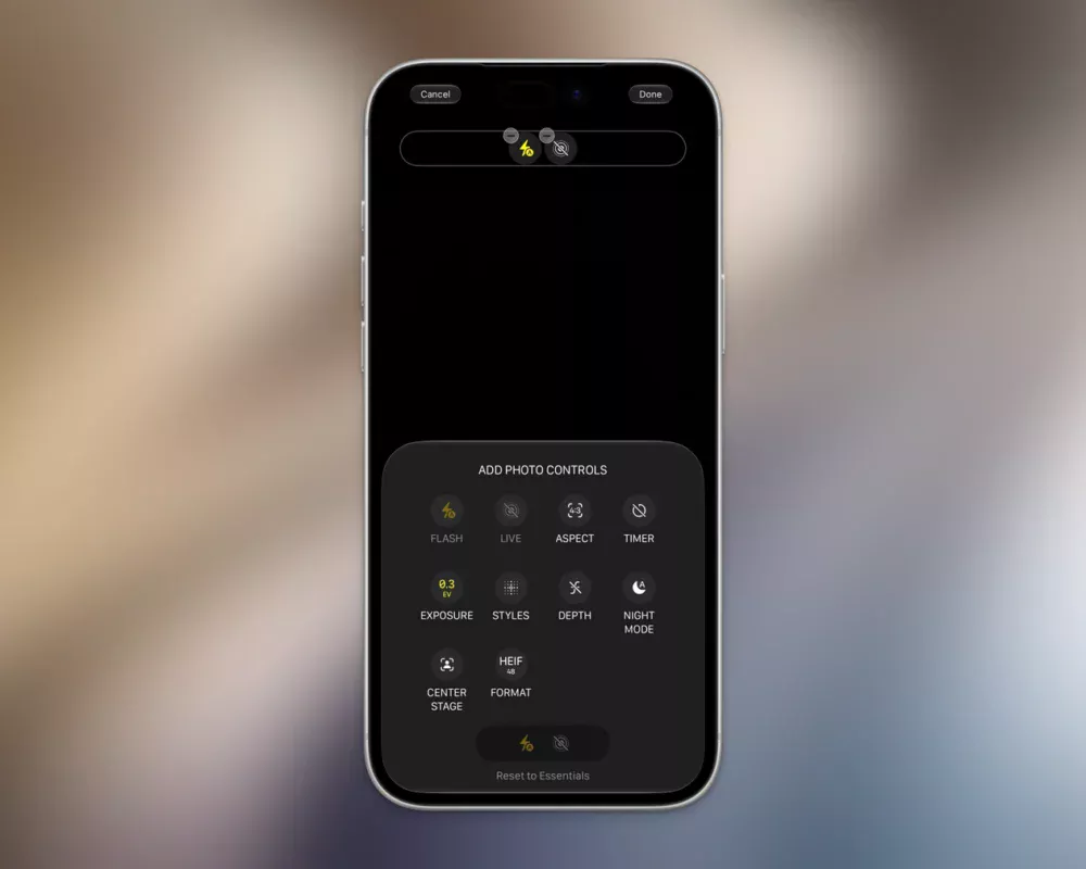 RC do iOS 27 inclui controles customizáveis no app Câmera, novidades para o Apple TV Remote e mais
