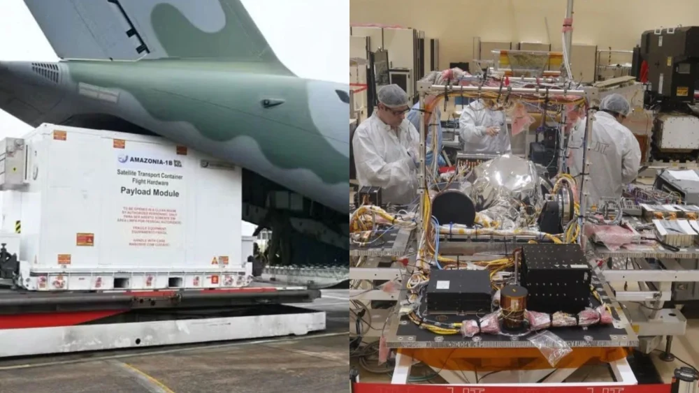 Amazônia 1B: Brasil prepara transporte de novo satélite do Inpe