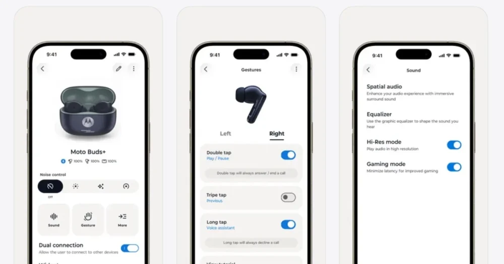 App Moto Buds ganha versão para iOS com recursos avançados em fones da Motorola