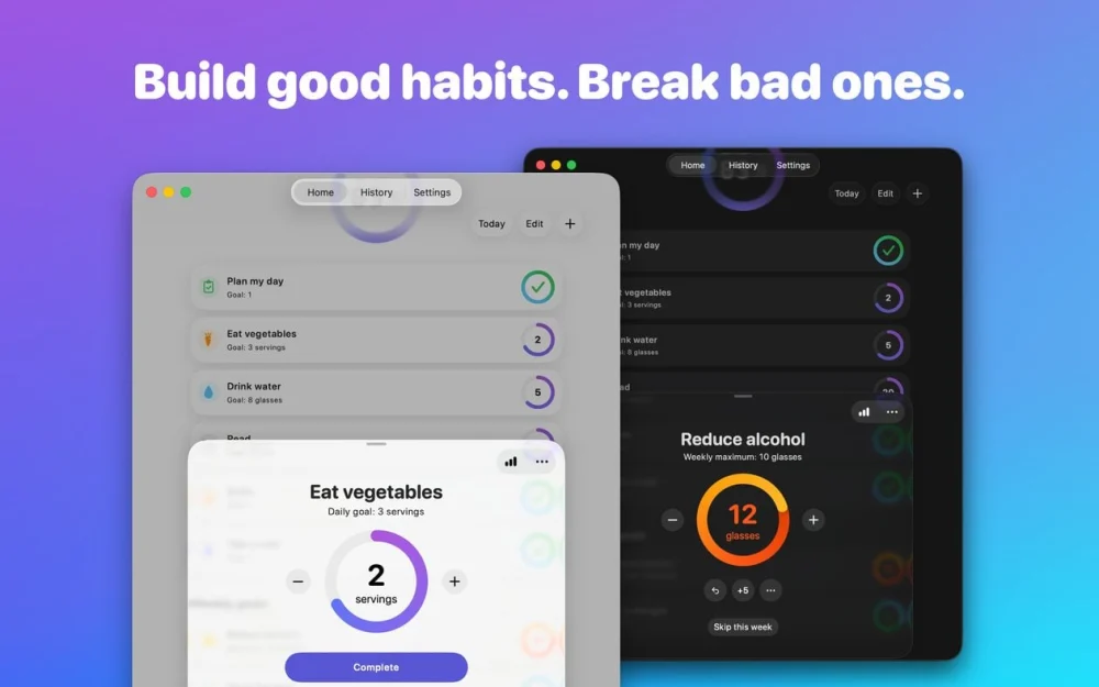 Awesome Habits é um app minimalista e completo para acompanhar sua rotina