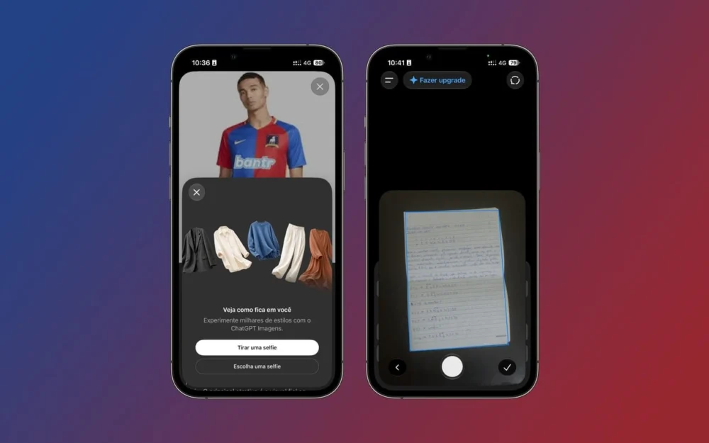 ChatGPT agora permite escanear documentos nativamente e ganha provador virtual