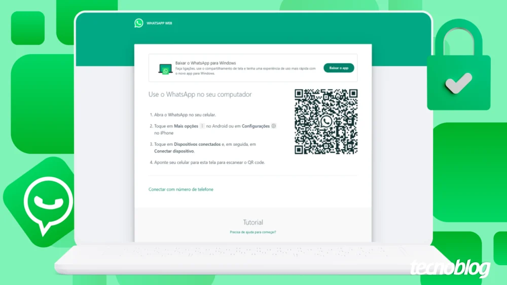 Como escanear o QR code do WhatsApp Web para entrar na sua conta