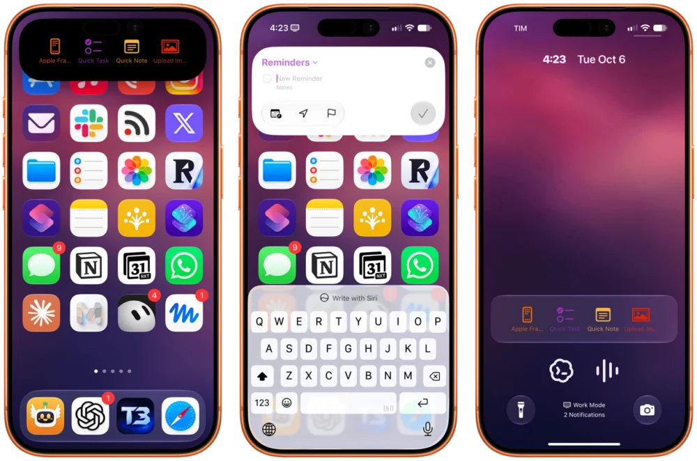 Deflector é um utilitário para iOS que aciona atalhos a partir de notificações