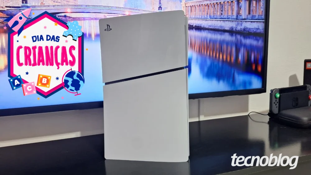Dia das Crianças: PlayStation 5 Slim (825 GB) cai de preço em até 10x sem juros