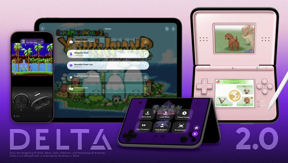 Emulador Delta chega à versão 2.0 com Liquid Glass, suporte ao iPhone Duo e mais