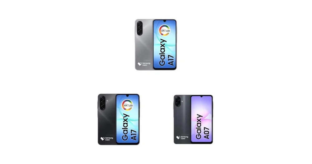 Galaxy A07 ou A17? Confira uma seleção de Smartphones Samsung em promoção na Amazon