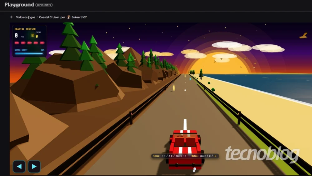 Google Playground permite criar jogos sem saber programar