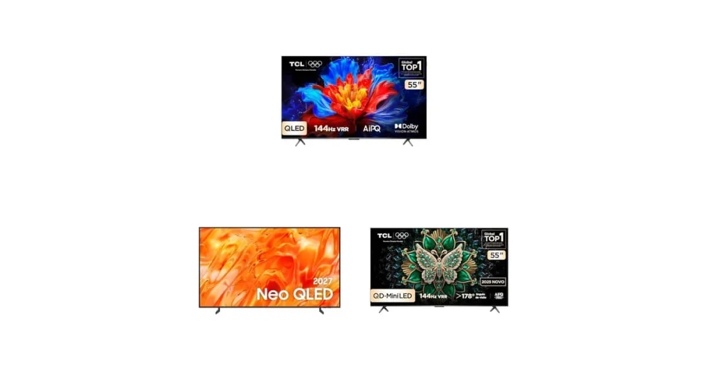 Imagem cinematográfica em casa: selecionamos os melhores TVs QLED e Mini LED em promoção