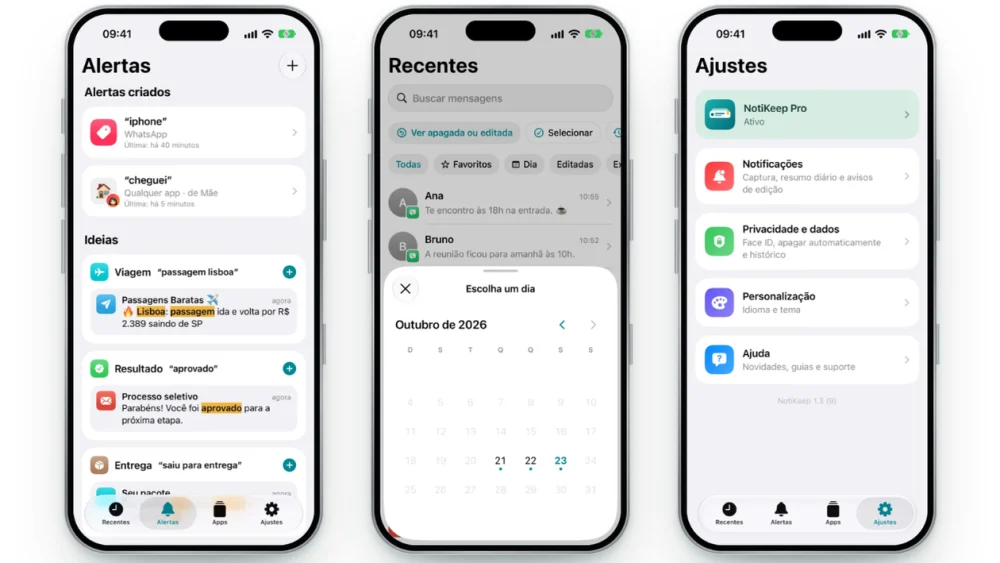 NotiKeep permite rever notificações apagadas no iOS, inclusive de mensageiros