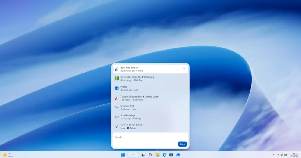 Nova Busca do Windows ‘copia’ macOS e funcionará como chatbot de IA