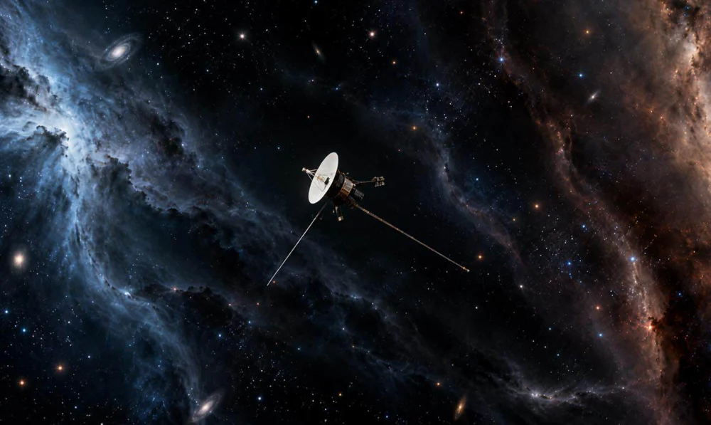 O que existe no ponto mais distante da Terra já alcançado por uma nave?