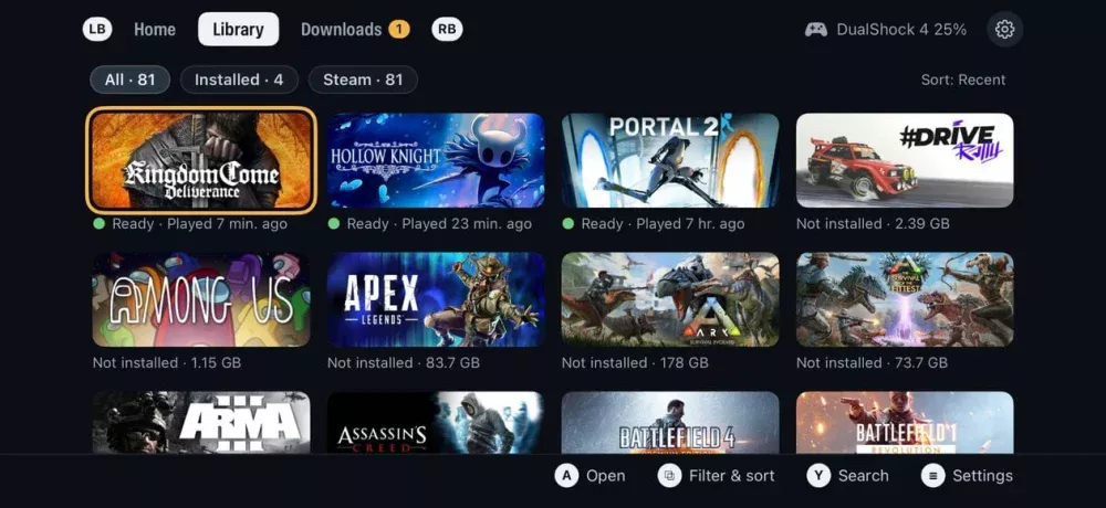 Playport permite jogar localmente títulos da Steam, GOG ou Epic no iPhone