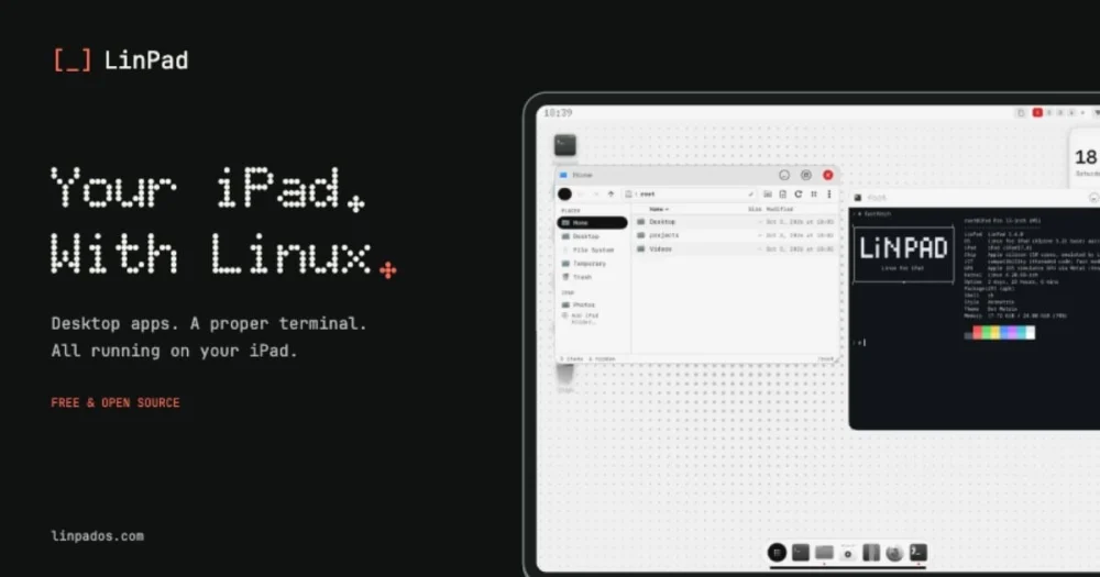 Projeto LinPad permite executar um ambiente Linux diretamente no iPad