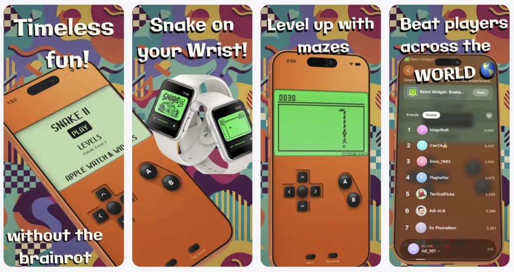 Promoções na App Store: Retro Widget 3: Classic Snake, Spotzy: Emoji Hunt, StarryCamera2 e mais!