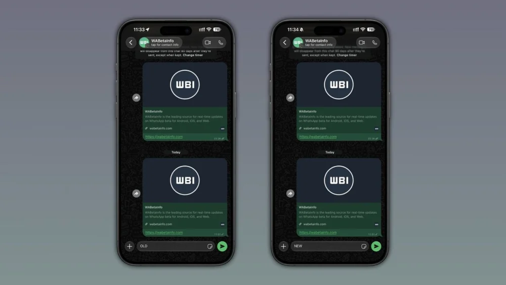 WhatsApp testa aba Ajustes redesenhada e faz mudanças visuais na interface de conversa no iOS