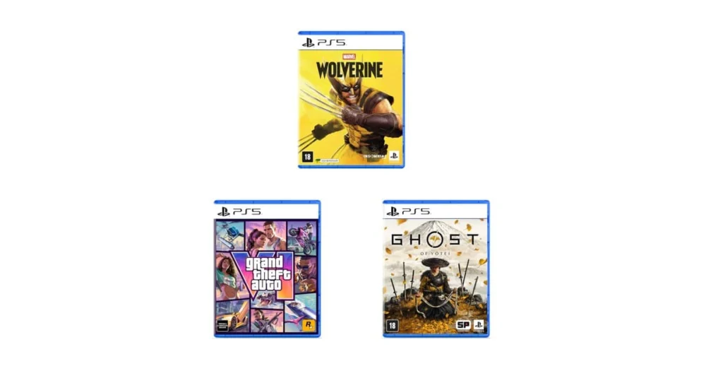 Wolverine, GTA VI e mais: os jogos de PS5 que estão bombando na Amazon agora