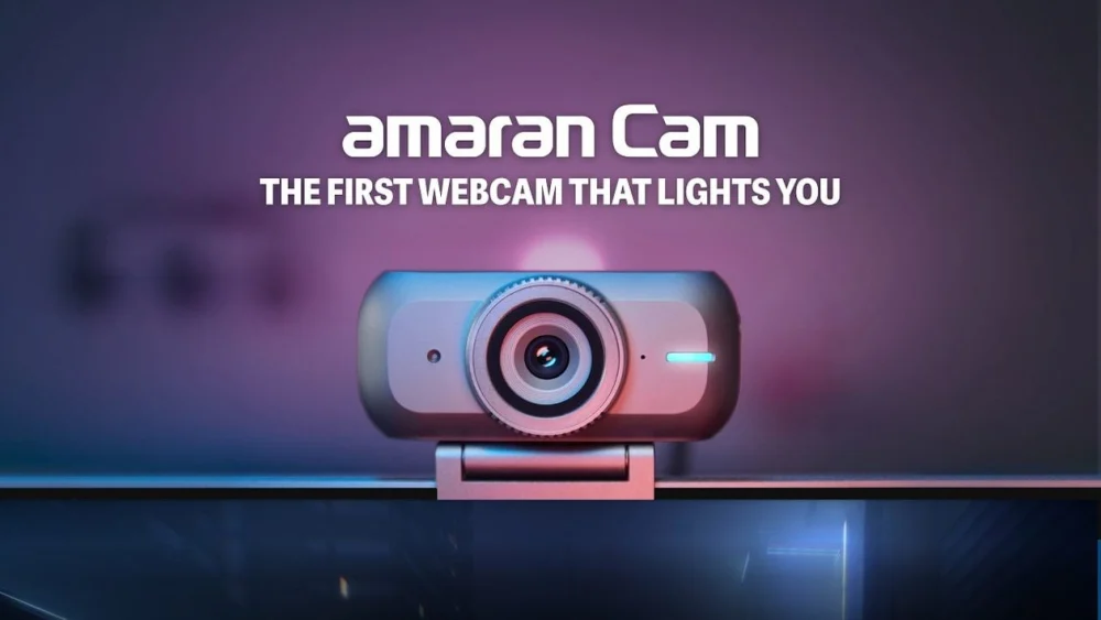 amaran Cam é uma webcam 4K com recursos avançados de iluminação