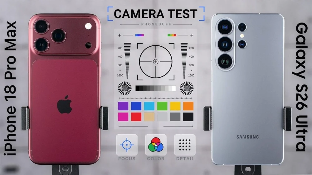 iPhone 18 Pro Max bate Galaxy S26 Ultra em comparativo de câmeras