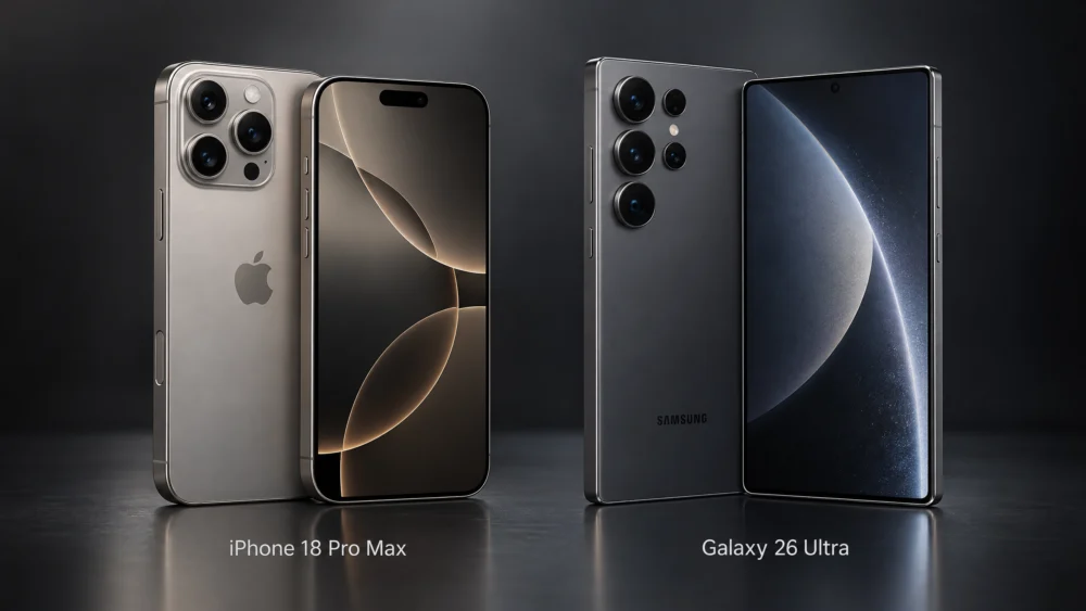 iPhone 18 Pro Max x Galaxy S26 Ultra: quem vence um teste de velocidade?