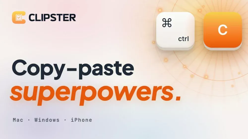 App Clipster sincroniza a área de transferência entre macOS, iOS e Windows